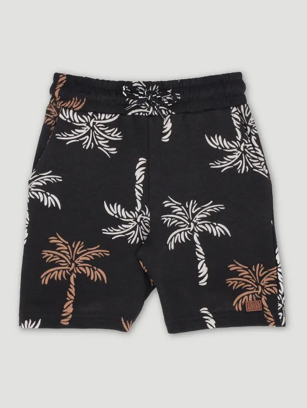 Pre-Boys Palm Print Fleece Shorts sold by Edgars