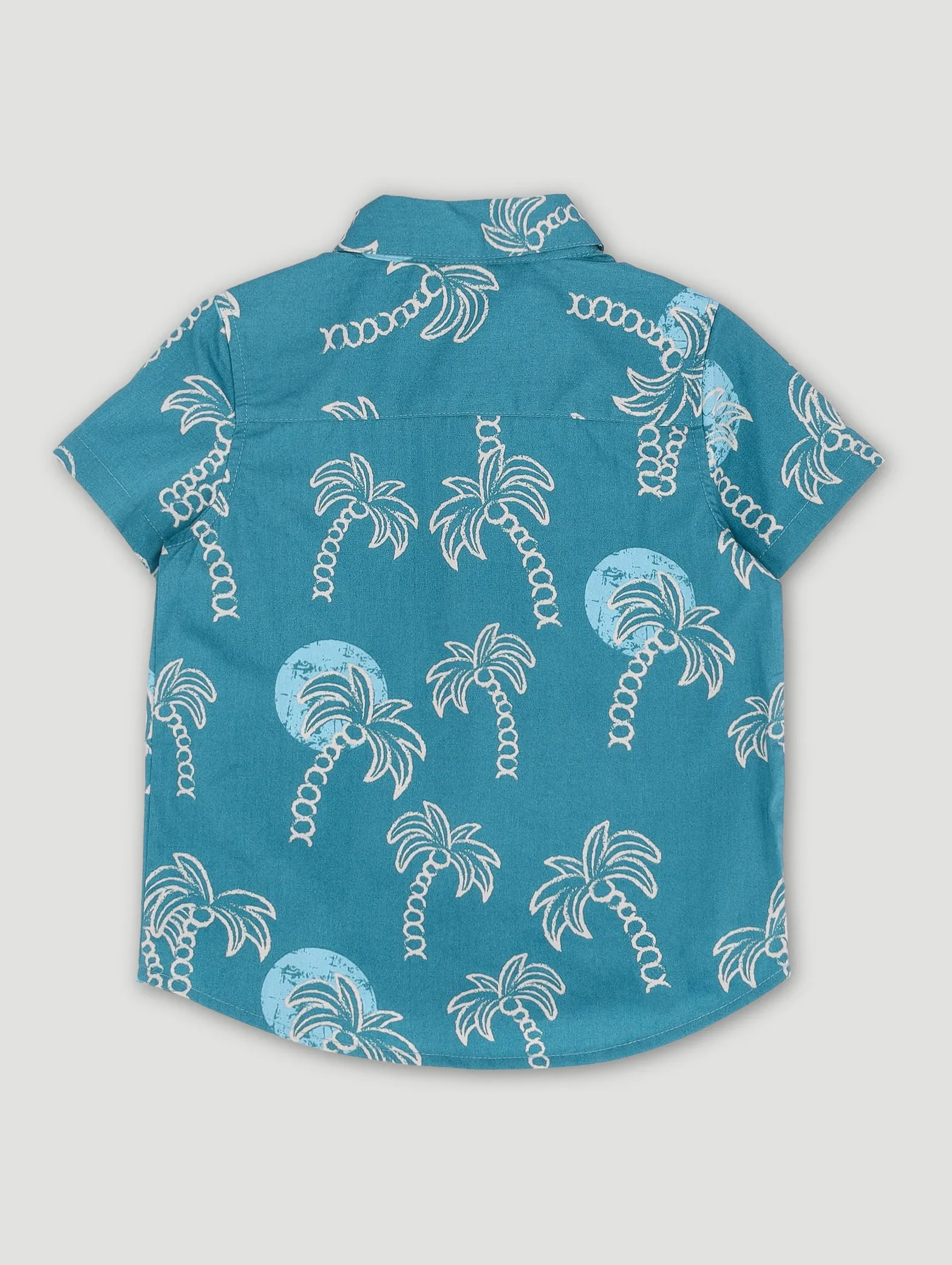 Pre-Boys Palm Tree Woven Shirt - Teal sold by Edgars product image thumbnail 3