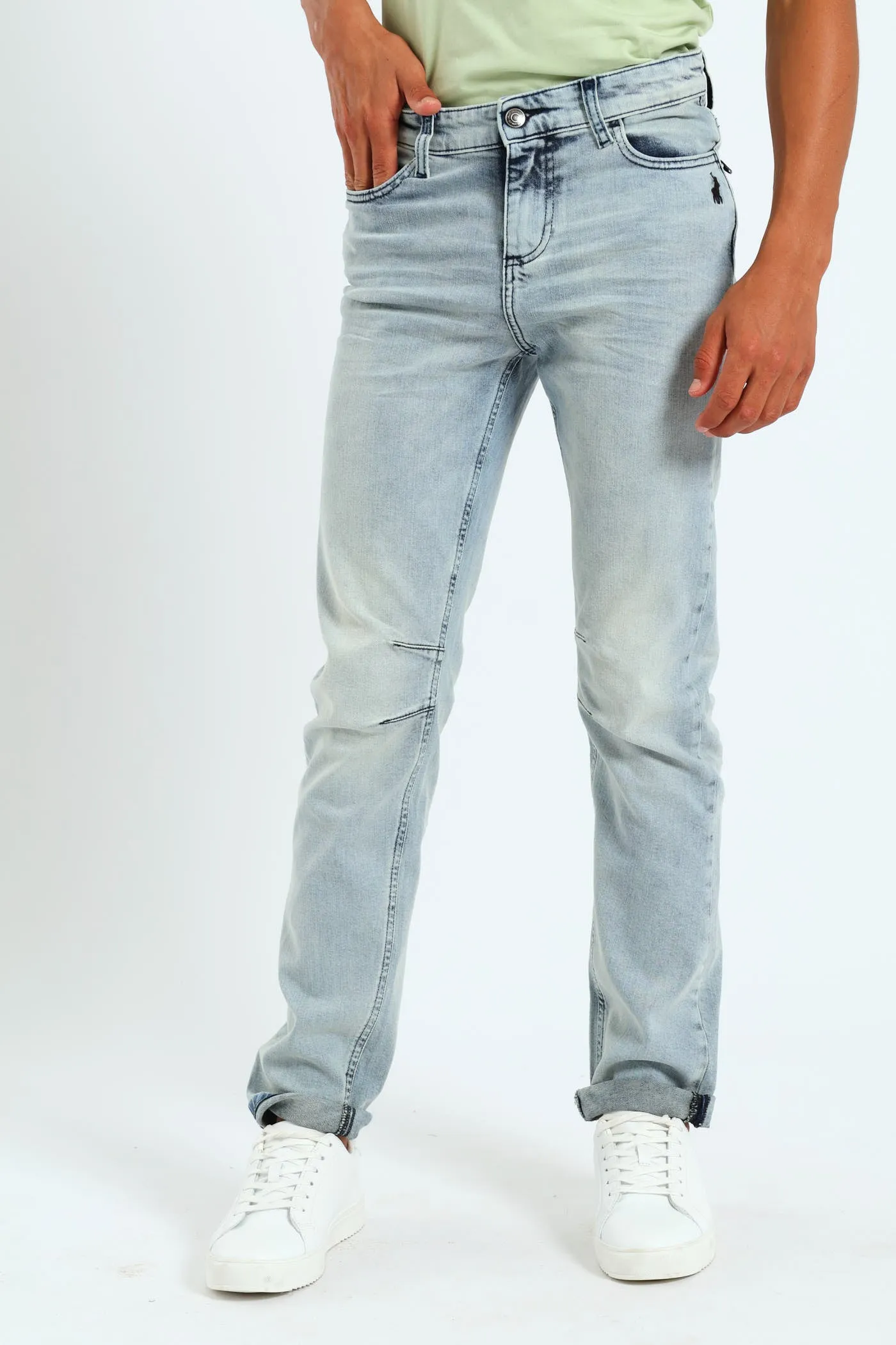 Boys Slim Fit Denim - Light Wash sold by Edgars