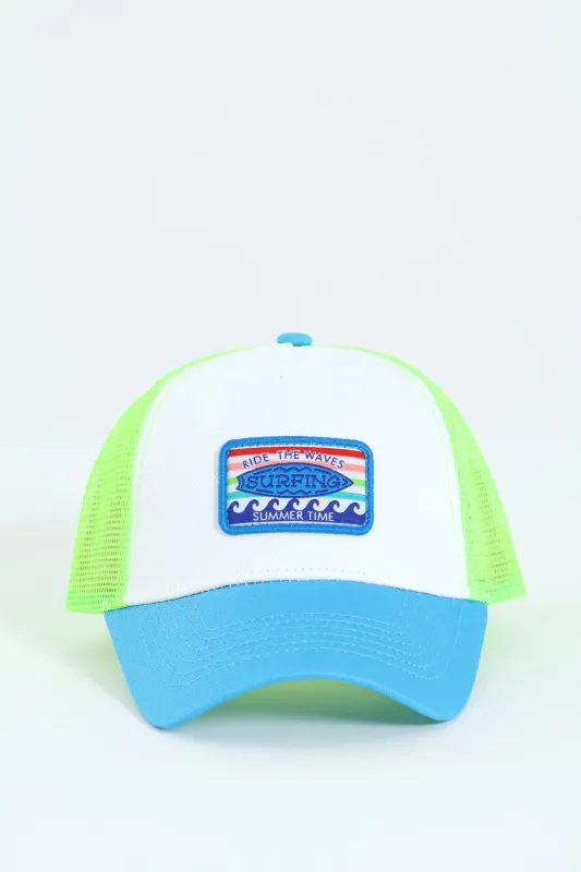 Pre-Boys Summertime Cap - Green sold by Edgars