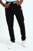 Boys Elastic Waist Fleece Bottoms - Black sold by Edgars