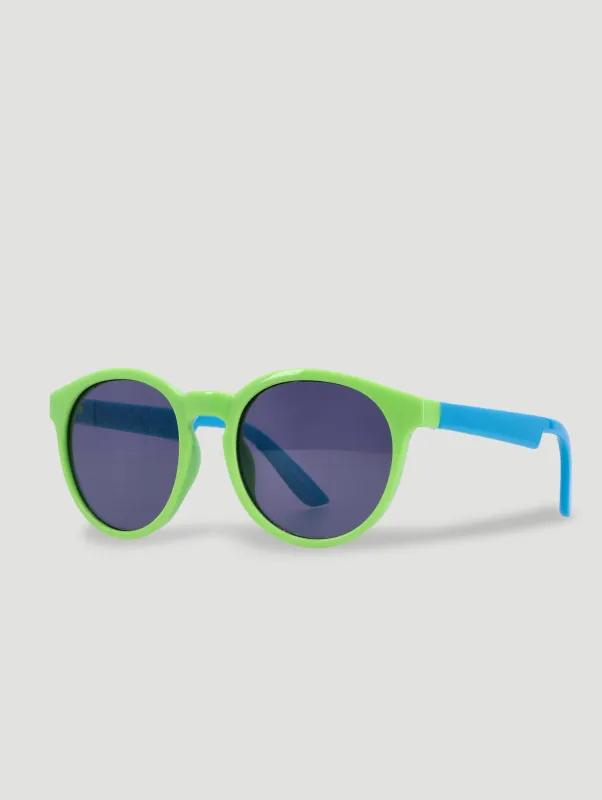 Pre-Boys Round Matte Sunnies - Lime sold by Edgars