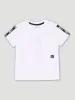 Pre-Boys Tape Print Tee - White sold by Edgars