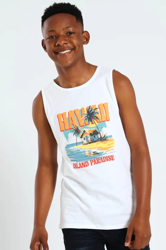 Boys Rio Vest - White sold by Edgars
