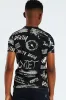 Boys Allover Print Tee - Black sold by Edgars