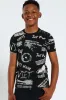 Boys Allover Print Tee - Black sold by Edgars