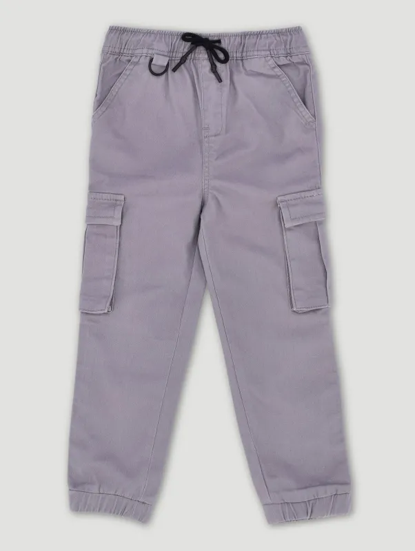 Pre-Boys D Ring Jogger - Light Grey sold by Edgars