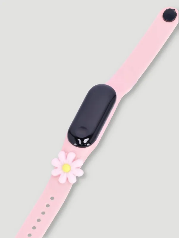 Pre-Girls Flower LED Watch - Pink sold by Edgars