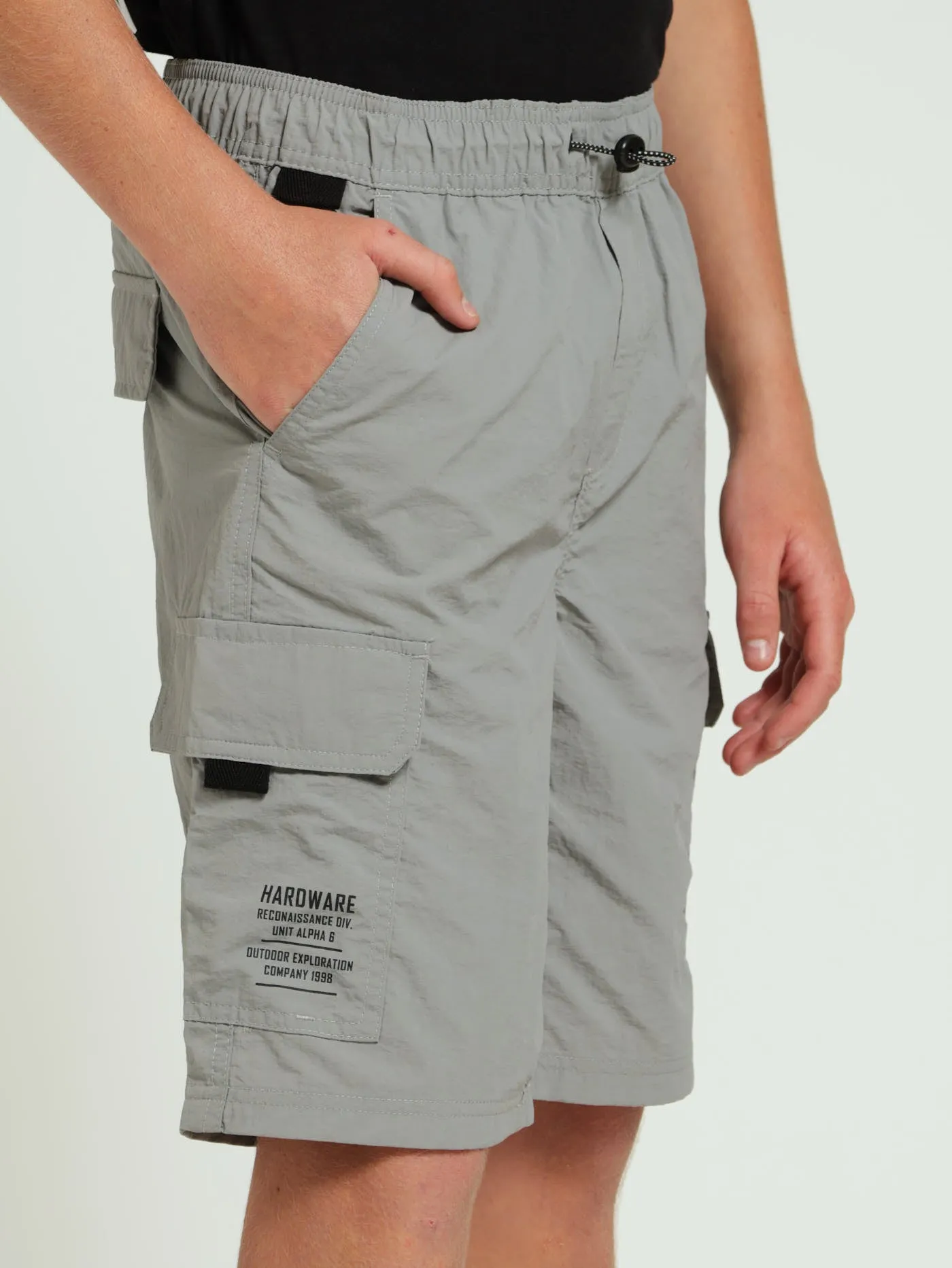 Boys Parachute Shorts - Grey sold by Edgars product image thumbnail 2