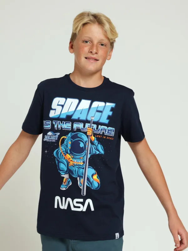 Boys Nasa Space Tee - Navy sold by Edgars