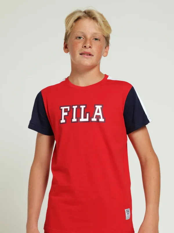 Boys Emelio Tee - Red sold by Edgars