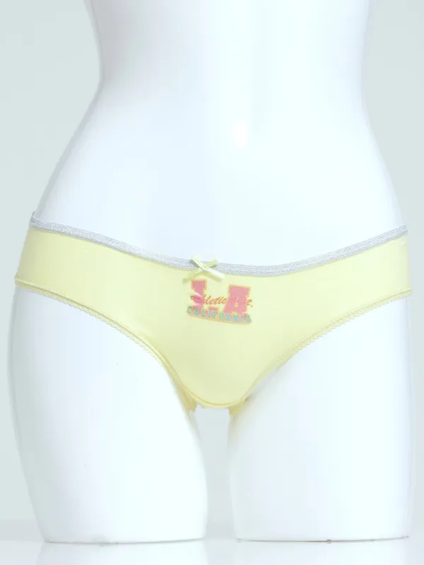 Girls 5 Pack Collegial States Tie Dye Panties - Yellow sold by Edgars