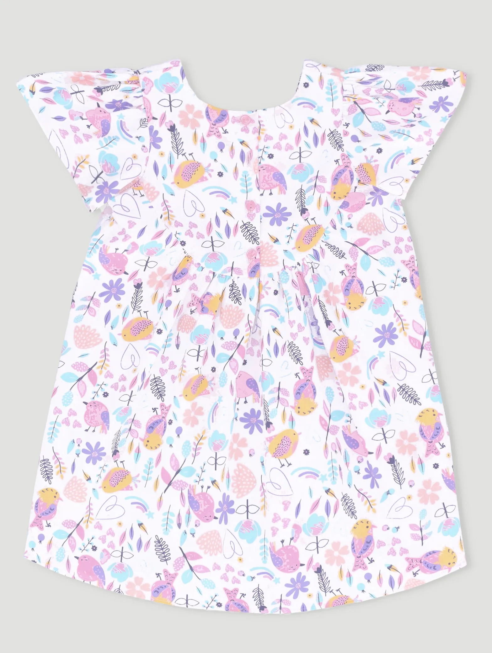 Pre-Girls Bird Print Dress - White sold by Edgars product image thumbnail 2