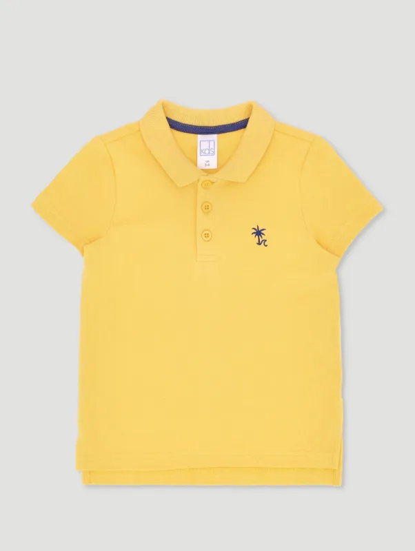 Pre-Boys Embriodered Golfer - Yellow sold by Edgars