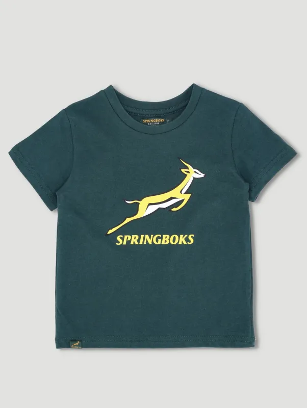 Pre-Boys Springbok Logo Tee - Green sold by Edgars