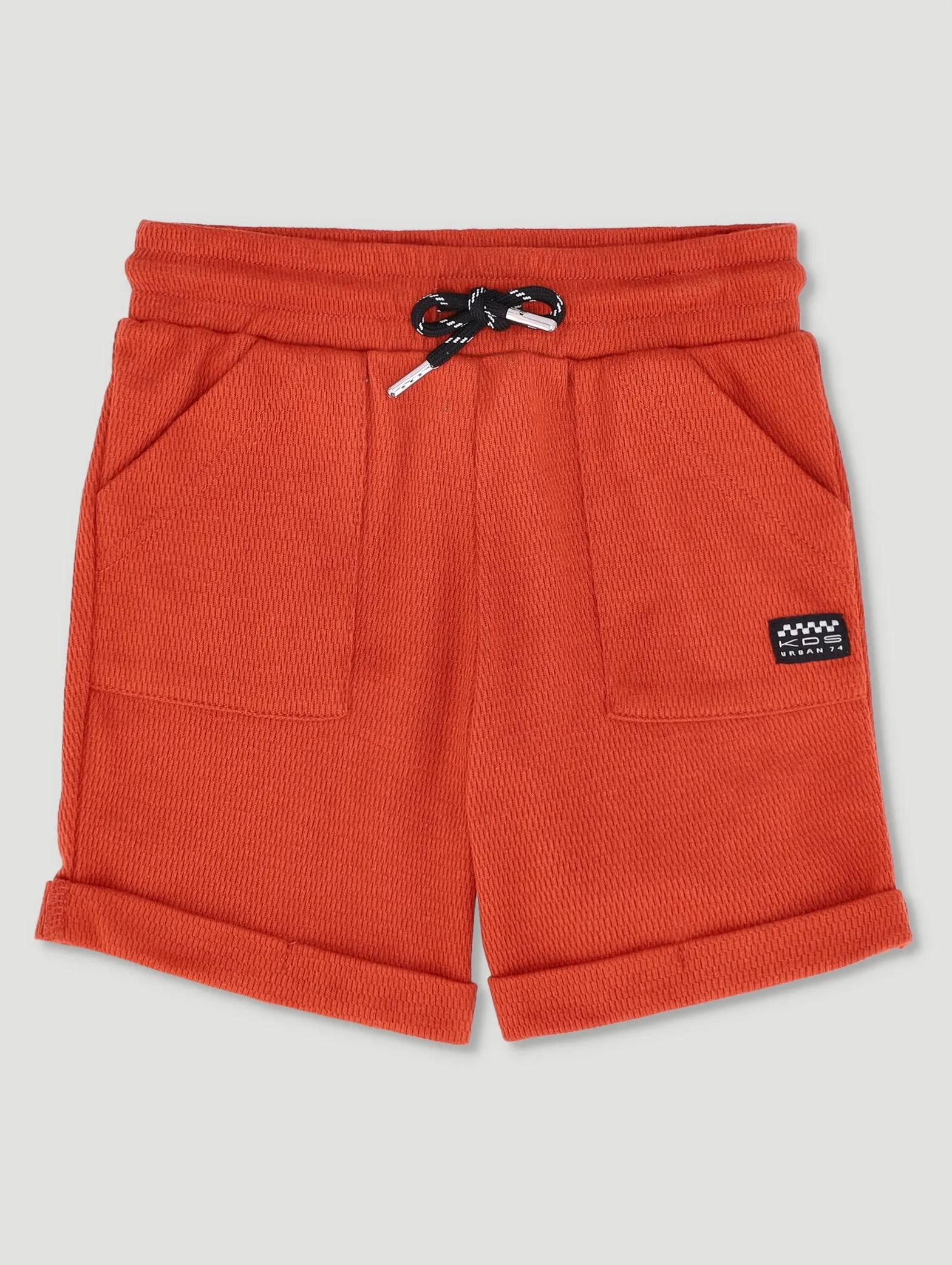 Pre-Boys Knit Texture Short - Rust sold by Edgars