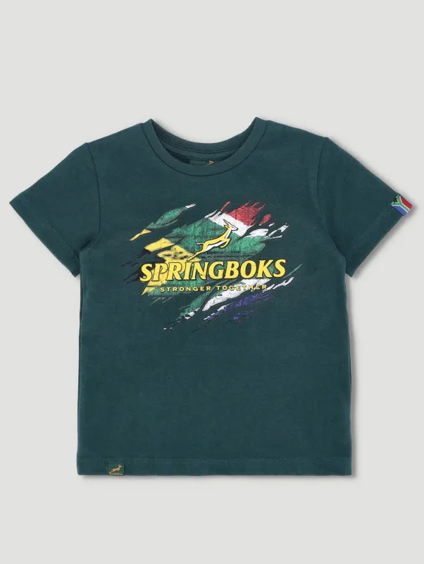 Pre-Boys Springbok SA Flag Top - Green sold by Edgars