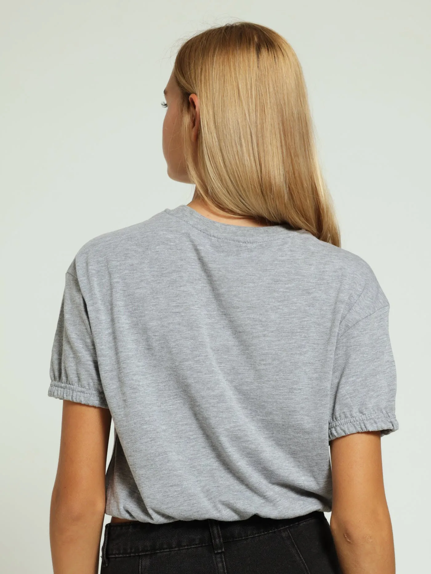 Embossed Boxy Tee - Grey Melange sold by Edgars product image thumbnail 3