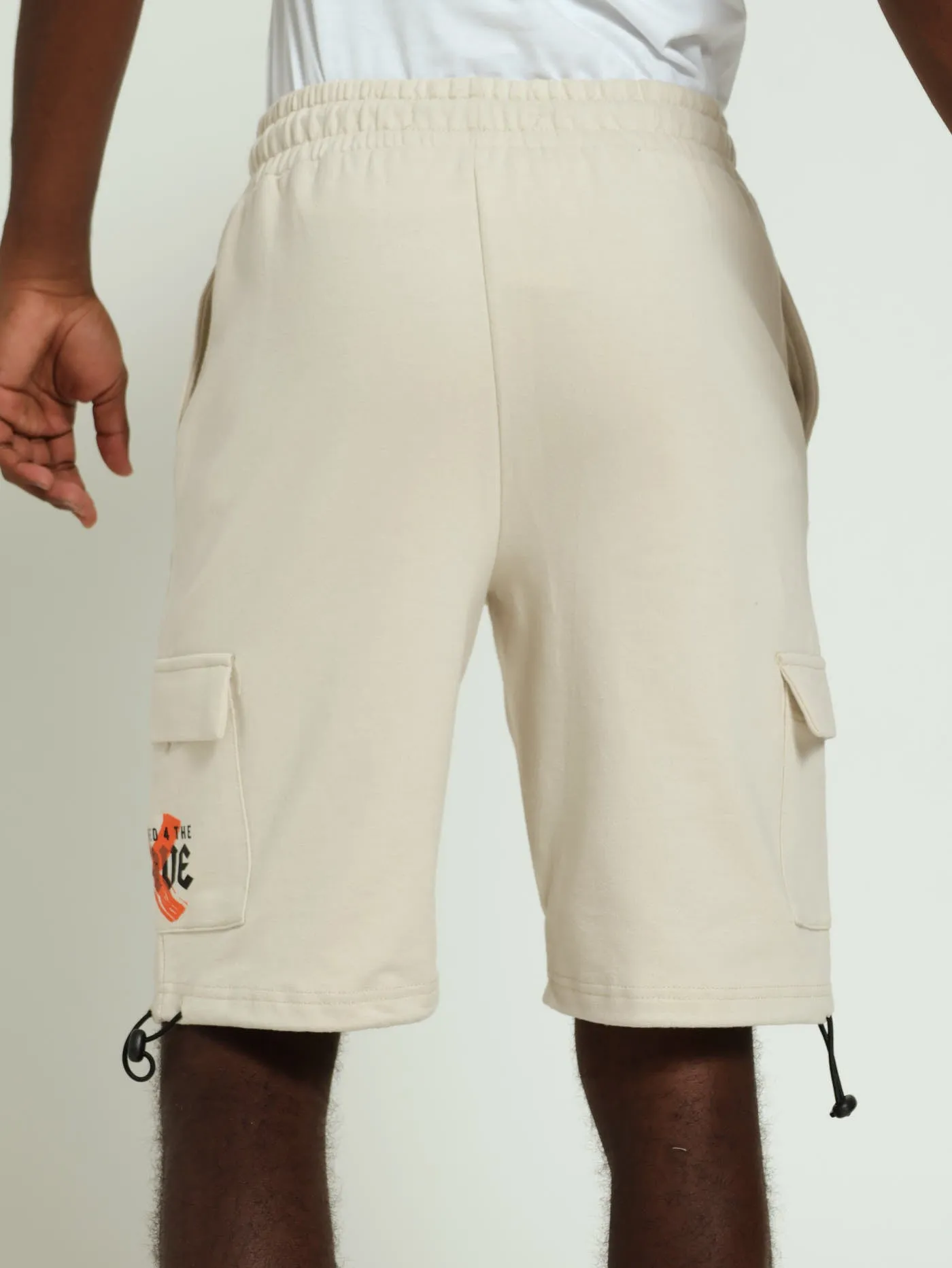 Boys Cargo Fleece Shorts - Stone sold by Edgars product image thumbnail 3