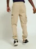 Boys Safari Cargo Zip Pants - Light Stone sold by Edgars
