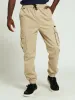 Boys Safari Cargo Zip Pants - Light Stone sold by Edgars