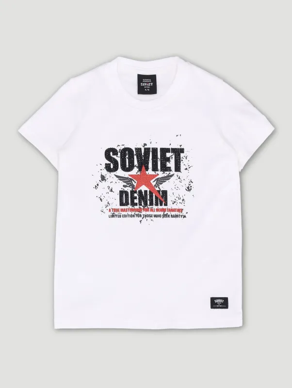 Pre-Boys Roar Tee - White made by Edgars