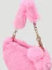 Pre-Girls Heart Fur Sling Bag - Pink sold by Edgars