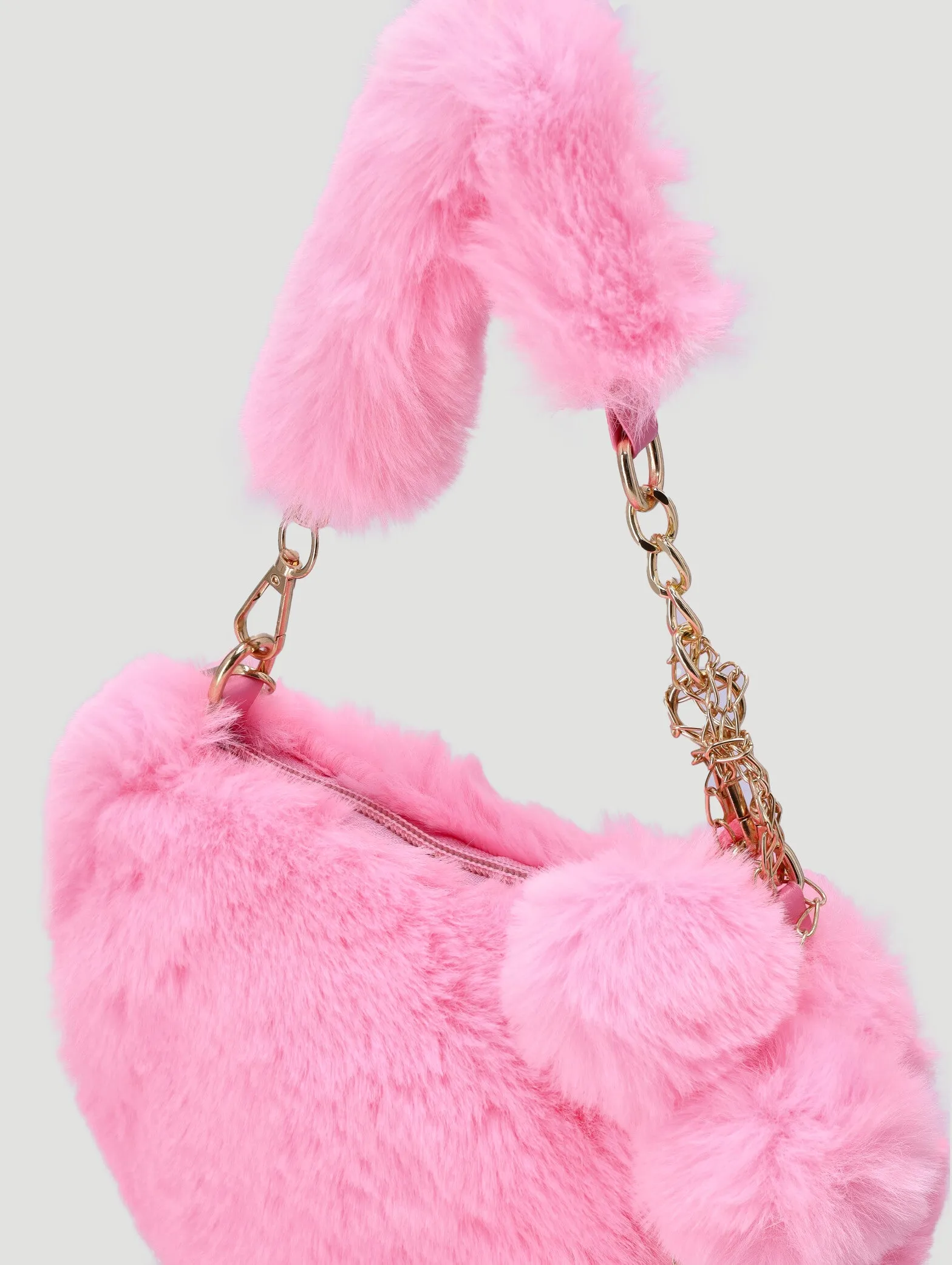 Pre-Girls Heart Fur Sling Bag - Pink sold by Edgars product image thumbnail 2