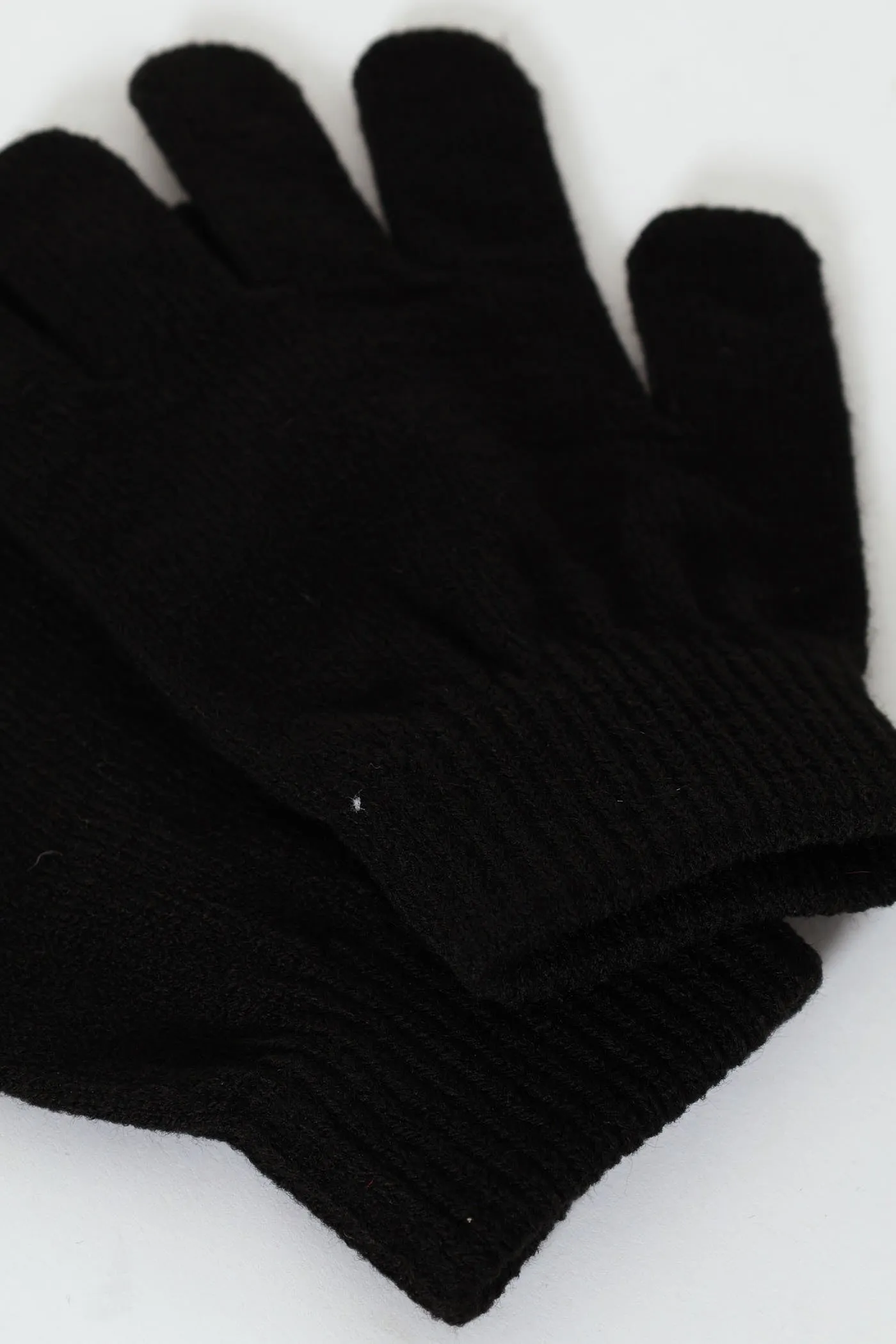 Boys Cable Knit Beanie With Gloves - Black sold by Edgars product image thumbnail 3