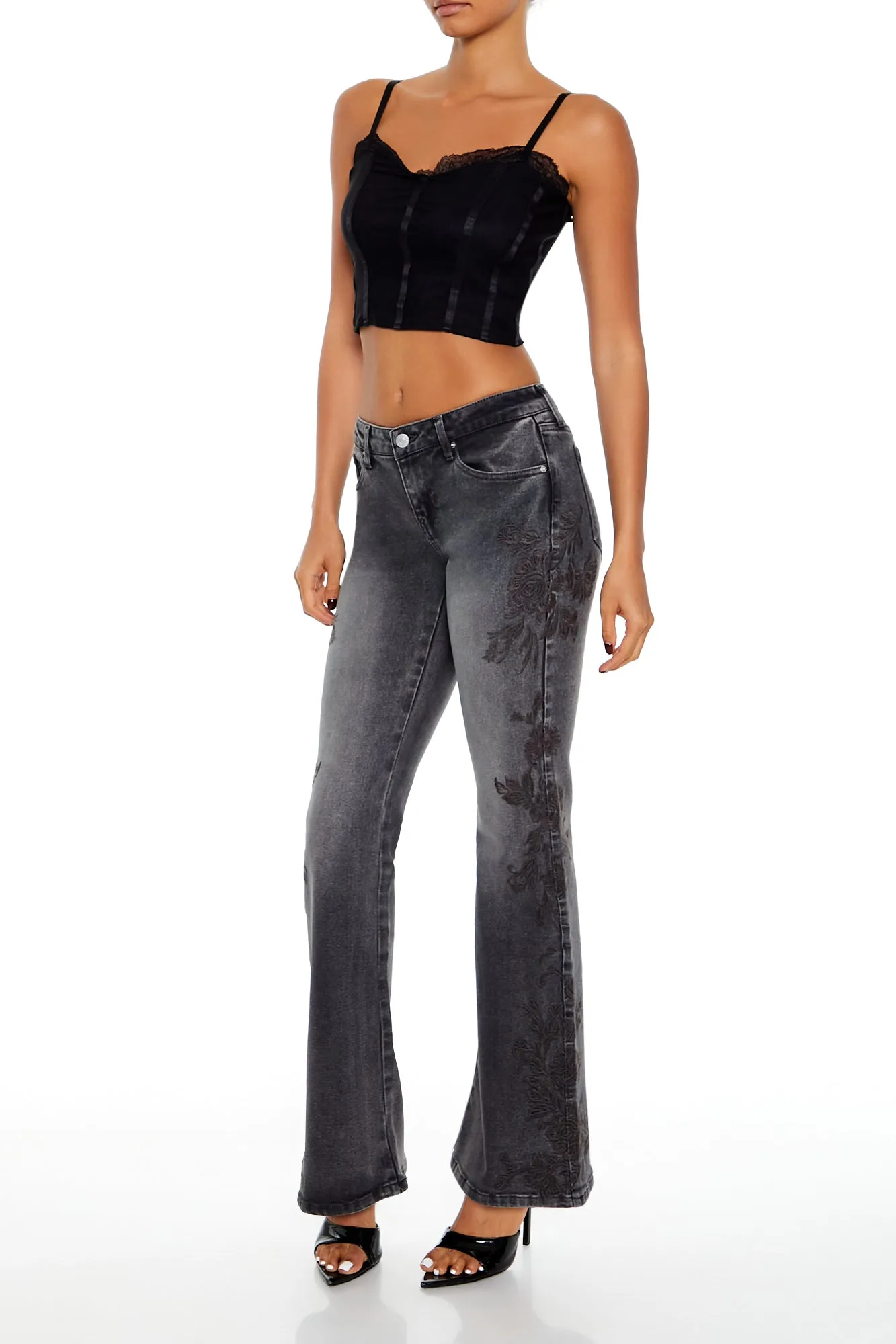 Low Rise Flare Leg Denim - Black sold by Edgars product image thumbnail 4