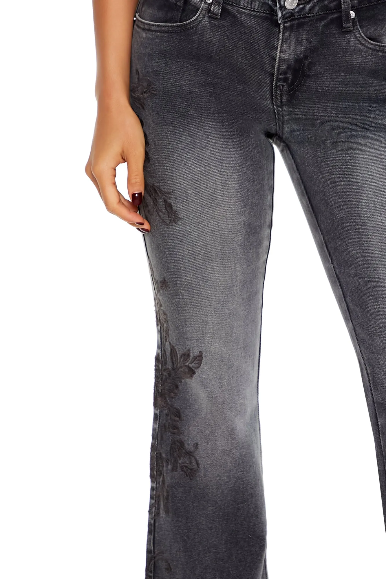 Low Rise Flare Leg Denim - Black sold by Edgars product image thumbnail 2