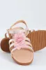 Pre-Girls Pink Flower Comfort Sandal - Pink sold by Edgars