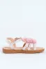 Pre-Girls Pink Flower Comfort Sandal - Pink sold by Edgars