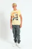 Boys Beach Print Tee - Yellow sold by Edgars