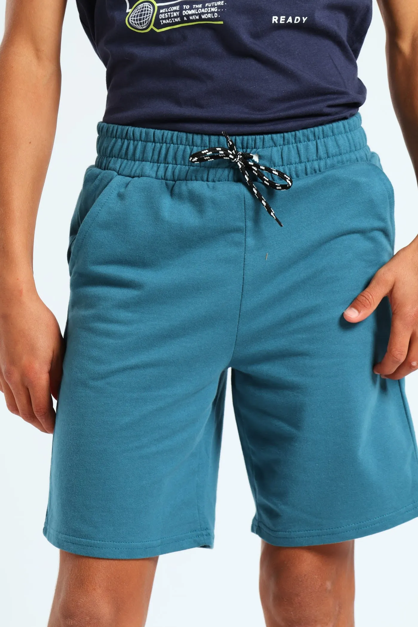 Boys Fleece Shorts - Blue sold by Edgars