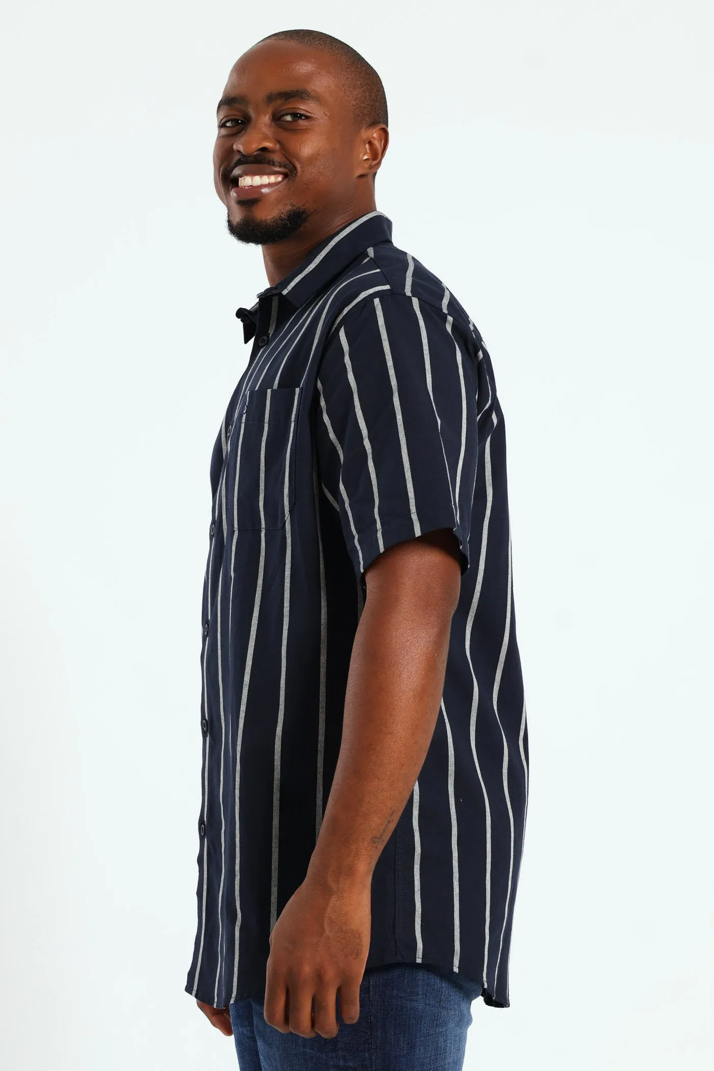 Surf Int Stripe Shirt - Navy sold by Edgars product image thumbnail 3
