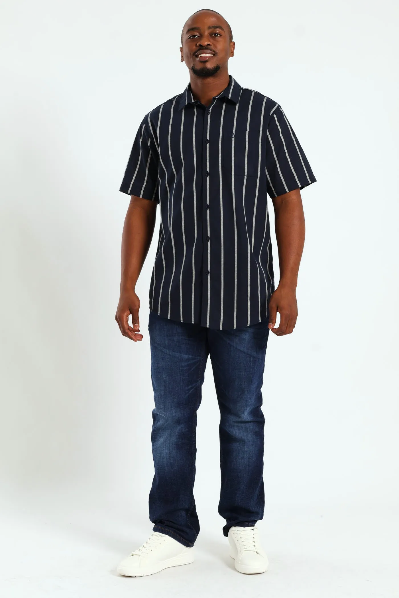 Surf Int Stripe Shirt - Navy sold by Edgars