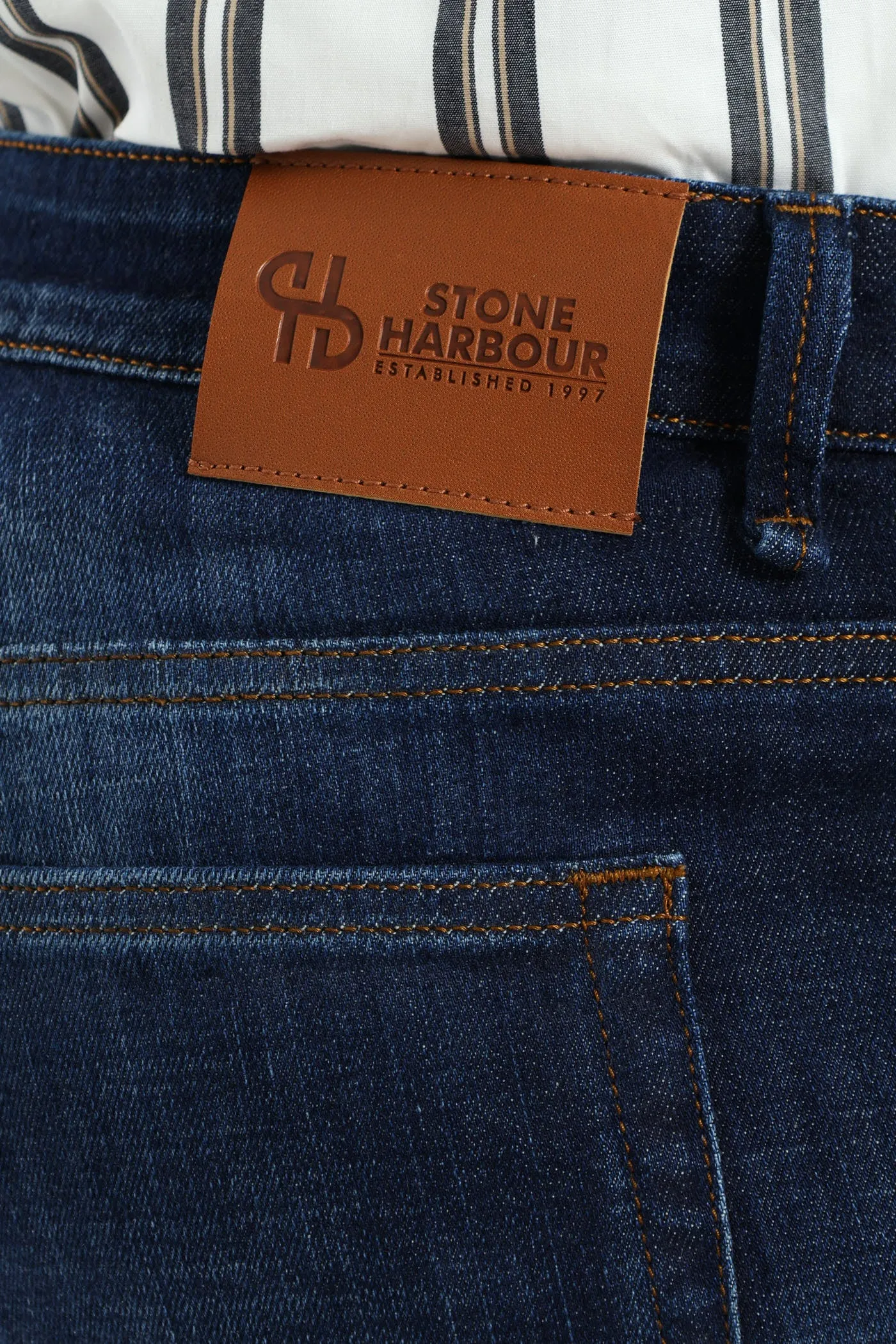 Whisker Ringspun Straight Denim - Dark Wash sold by Edgars product image thumbnail 4