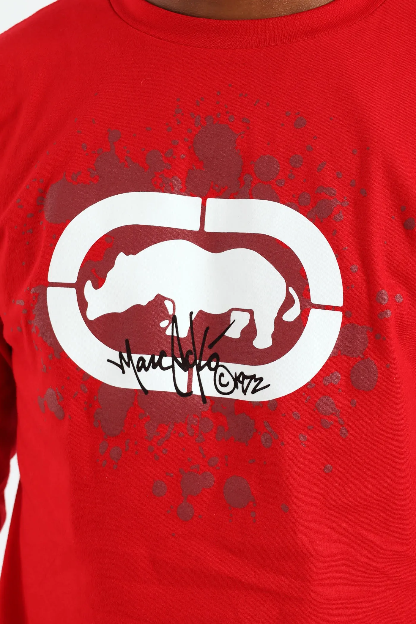 Splatter Long Sleeve Tee - Red sold by Edgars product image thumbnail 4