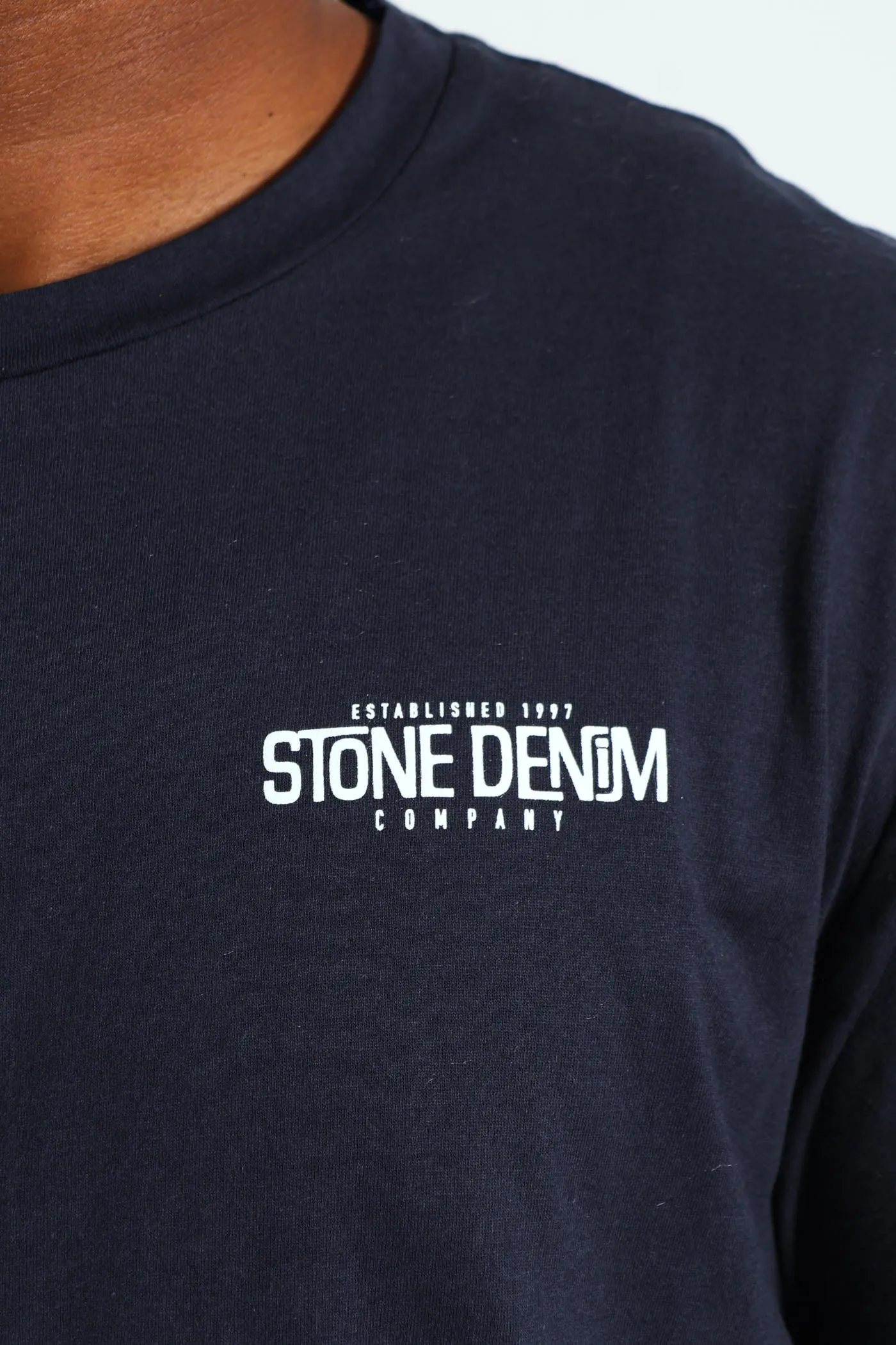 Superior Stone Denim Front & Back Print Tee - Navy sold by Edgars product image thumbnail 4