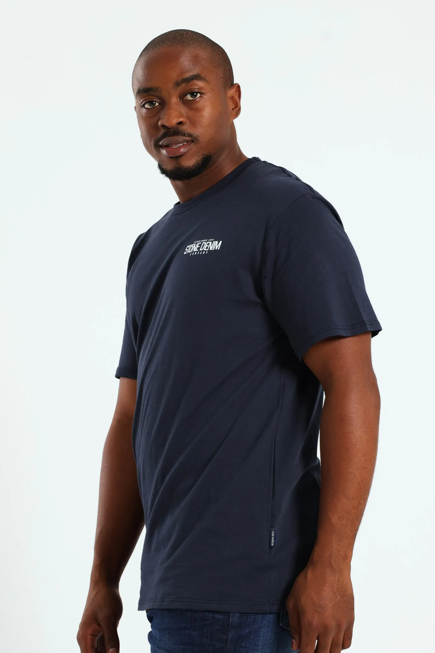 Superior Stone Denim Front & Back Print Tee - Navy sold by Edgars product image thumbnail 5