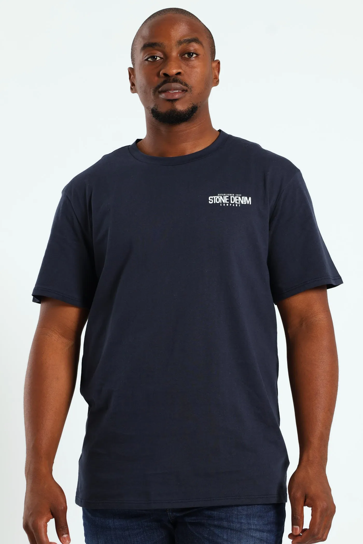 Superior Stone Denim Front & Back Print Tee - Navy sold by Edgars product image thumbnail 3