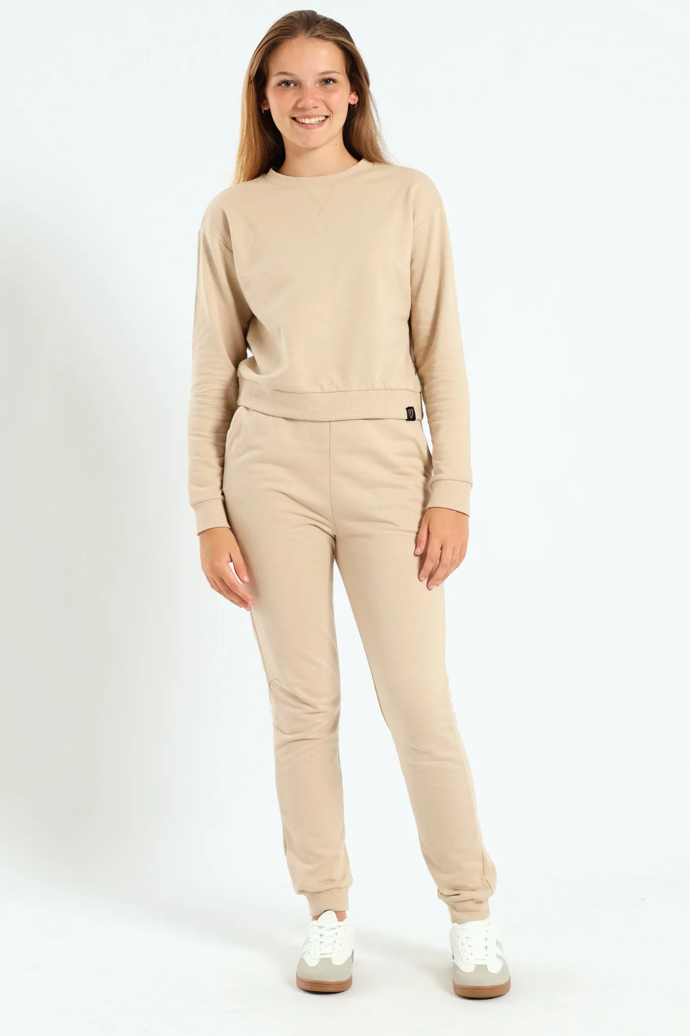 Girls Fleece Top - Tan sold by Edgars