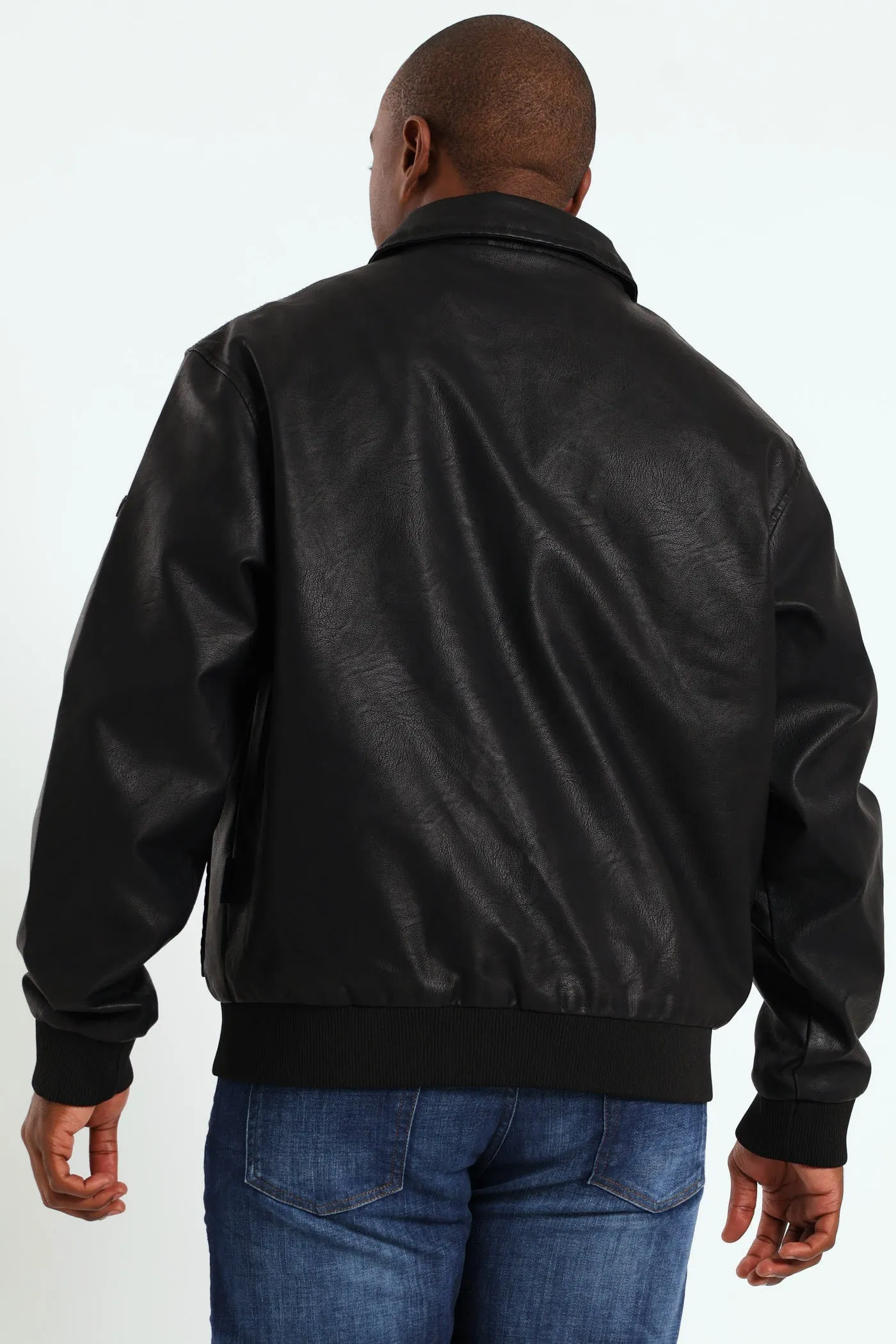 PU Zip Through Bomber - Black sold by Edgars product image thumbnail 5