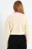 Girls Diamond Cardigan - Cream sold by Edgars