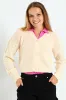 Girls Diamond Cardigan - Cream sold by Edgars
