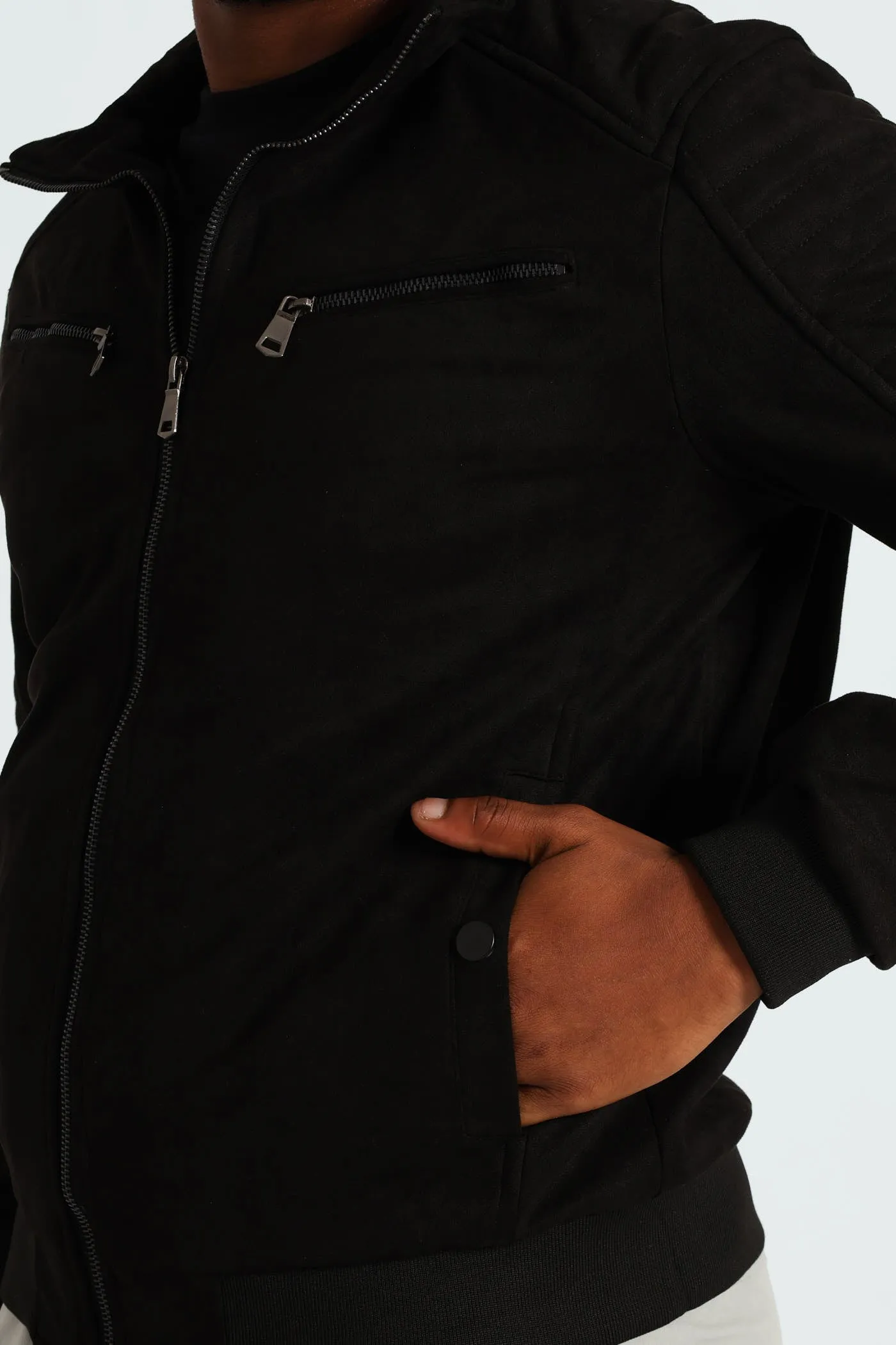 Smart Suede Jacket - Black sold by Edgars product image thumbnail 2