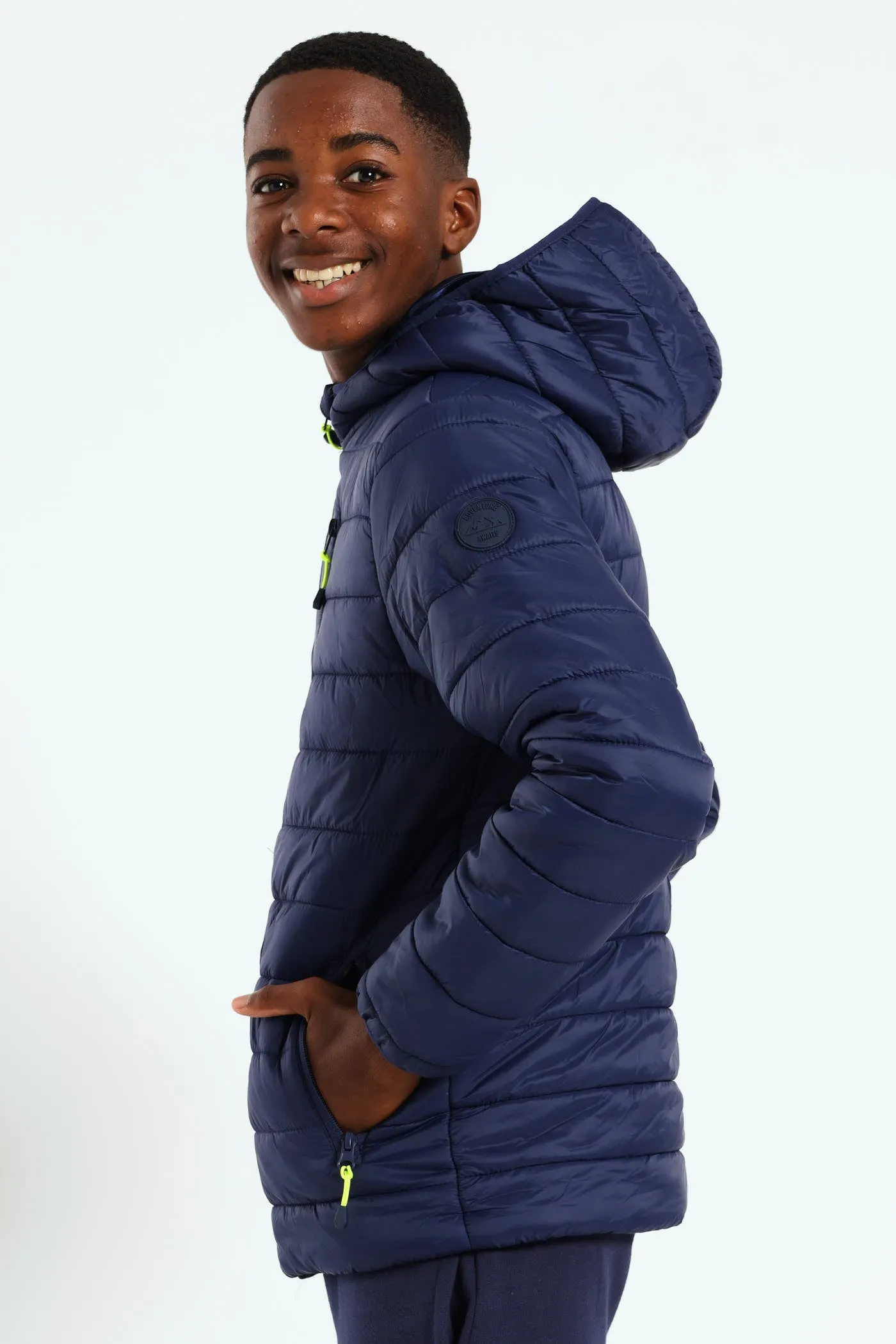 Boys Puffer Jacket - Navy sold by Edgars product image thumbnail 3