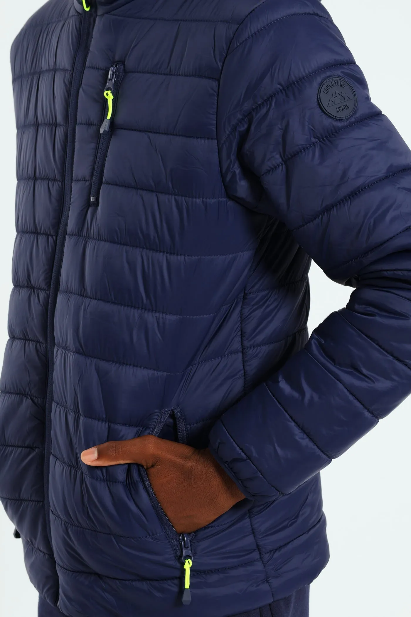 Boys Puffer Jacket - Navy sold by Edgars product image thumbnail 4