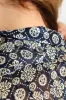 Oriane Bow Shirt - Blue sold by Edgars 
